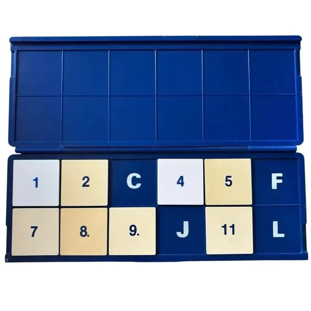 Discovery Toys Think-It-Through Tiles-4 Missing- 1989